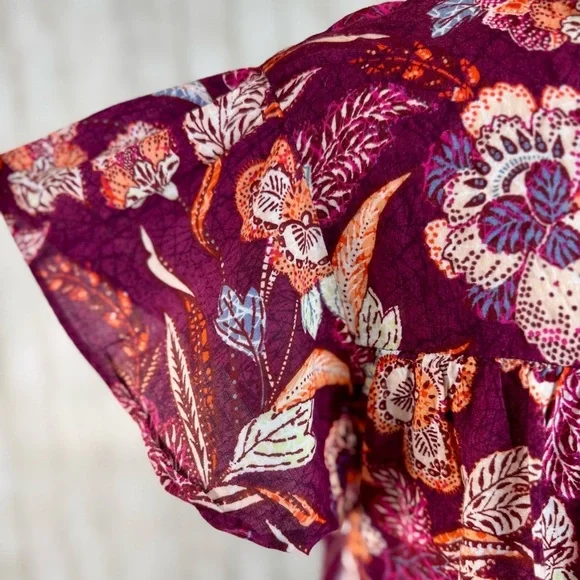 Old Navy | Floral Peasant Blouse – Size M - Picture 10 of 14